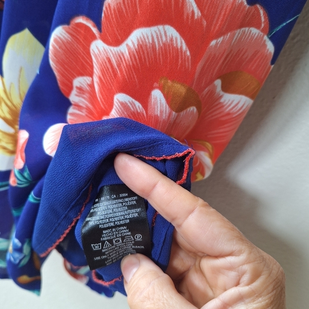 (SHELL) Moulinette Soeurs Floral Midi Dress - Blue and Pink - Picture 6 of 11